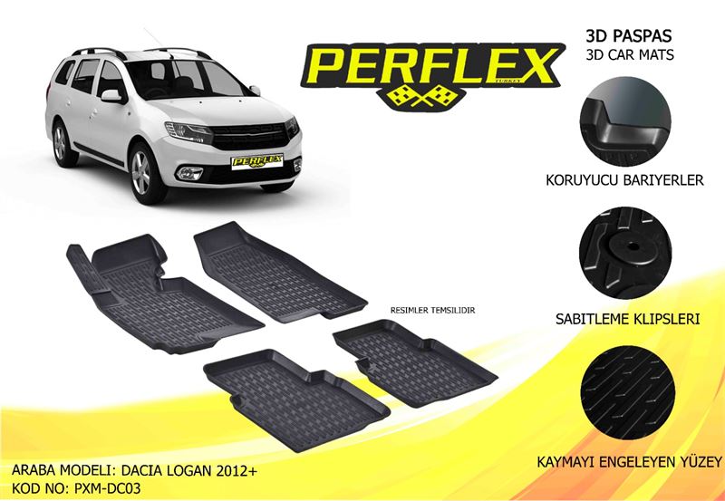RENAULT PASPAS 3D HAVUZLU X-MAT LOGAN 2012+
