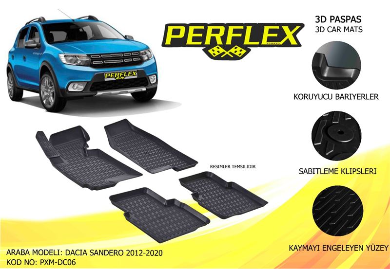 RENAULT PASPAS 3D HAVUZLU X-MAT SANDERO 2012-2020