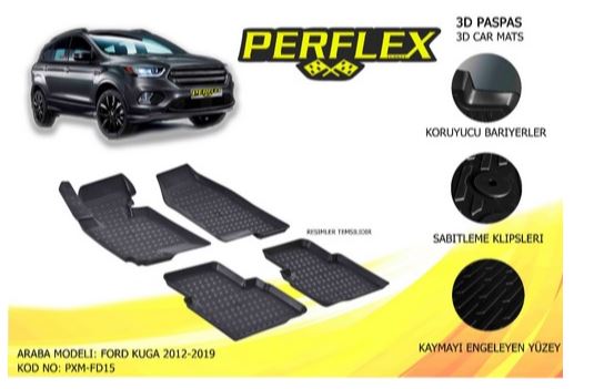 FORD IC PASPAS 3D HAVUZLU X-MAT KUGA II 12-19