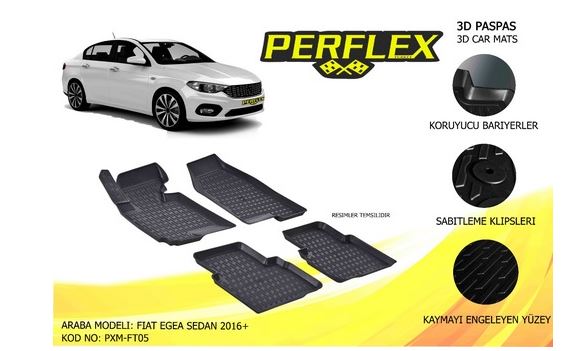 FIAT PASPAS 3D HAVUZLU X-MAT EGEA SEDAN 15>