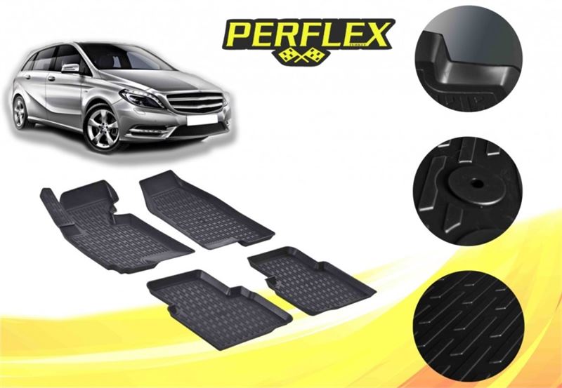 MERCEDES HAVUZLU PASPAS 3D X-MAT SIYAH B-CLASS W246 11>18