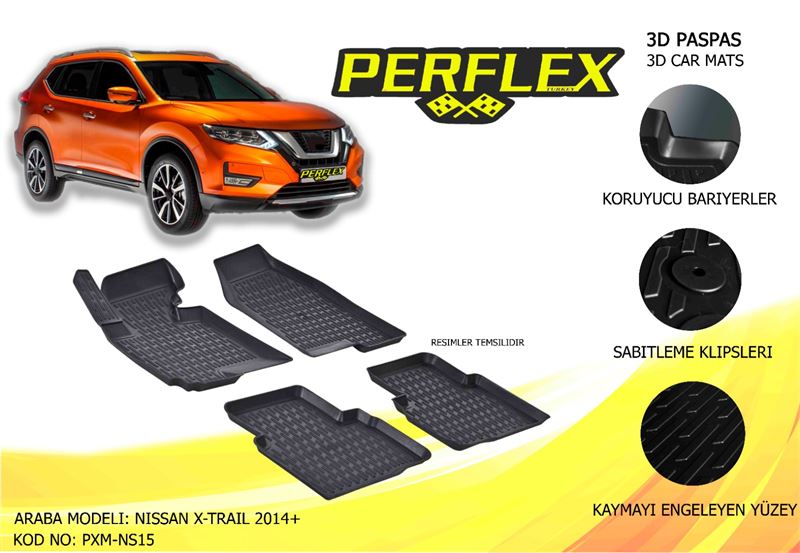 NISSAN PASPAS 3D HAVUZLU X-MAT NISSAN X-TRAIL 2014->