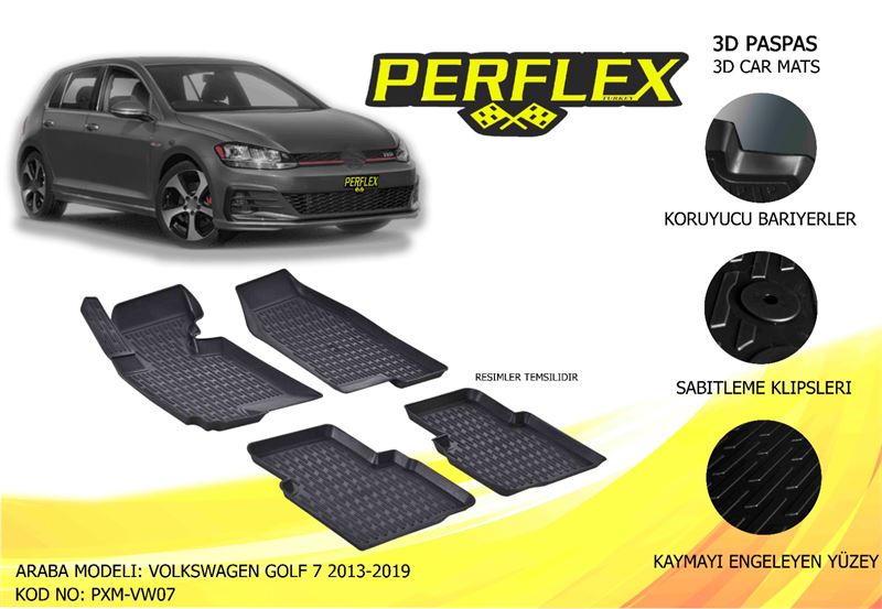 VAG PASPAS 3D HAVUZLU X-MAT GOLF VII 2013-2019