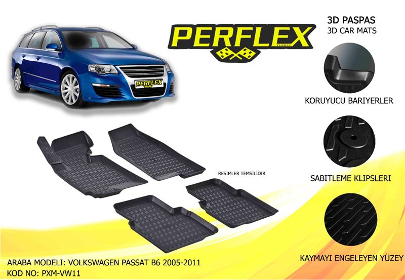 VAG PASPAS 3D HAVUZLU X-MAT PASSAT B6 2005-2011
