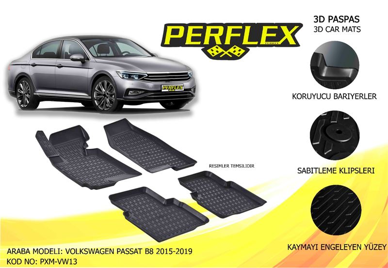 VAG PASPAS 3D HAVUZLU X-MAT PASSAT B8 2015