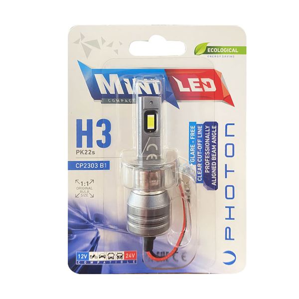 UNIVERSAL MINI H3 12-24V COMPACT LED (TEKLI BLISTER)