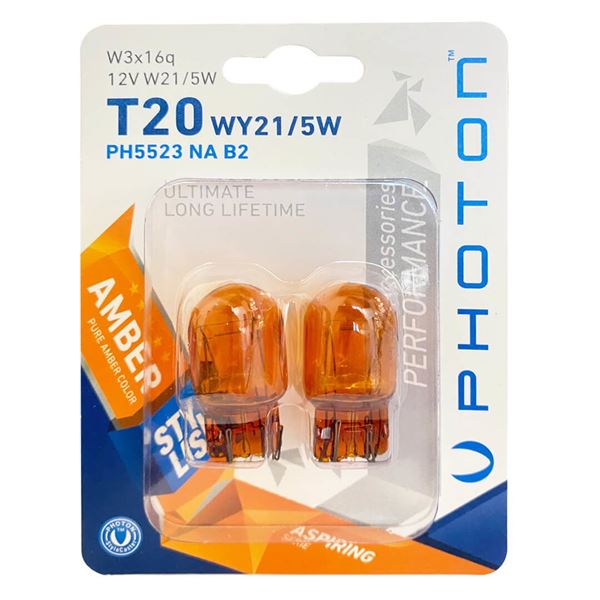 UNIVERSAL T20 21/5W 12V ÇIFT DEVRE AMBER (2’LI BLISTER)