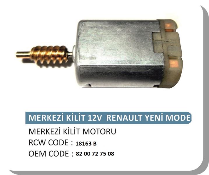 RENAULT MERKEZI KILIT MOTORU PRINC DISLILI (KILIT TAMIR TAKIMI) KANGOO CLIO MASTER DACIA