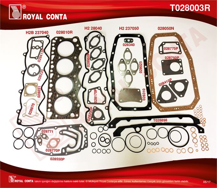 FIAT MOTOR TAKIM CONTASI (ALT / UST) KECESIZ DUCATO BOXER JUMPER MASTER MOVANO 2,8TDI / 2,8JTD / 2,8HDI (