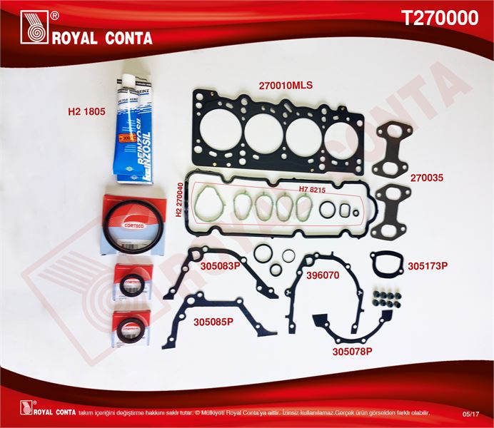 FIAT MOTOR TAKIM CONTA PALIO PUNTO ALBEA DOBLO 1.2 8V 97>
