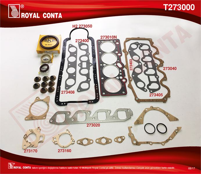 FORD MOTOR TAKIM CONTASI (KECELI+SUBAPLASTIKLI) S,K,C DAHIL ESCORT CL 1,3 / 1,6 80>90