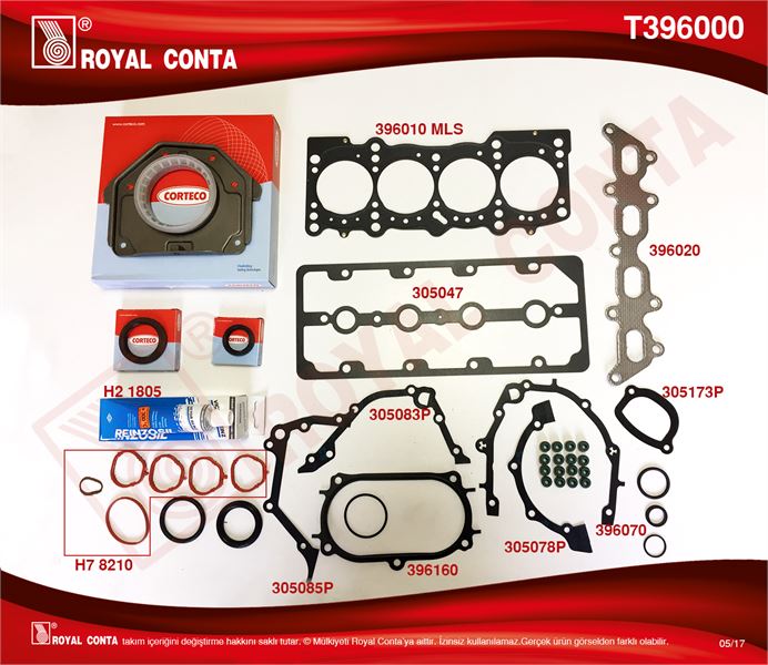 FIAT MOTOR TAKIM CONTA FIAT PALIO ALBEA PUNTO BRAVO MAREA STILO IDEA BRAVA 1.2 16V 98>