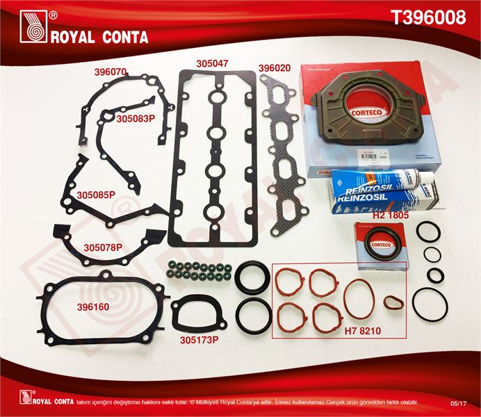 FIAT MOTOR TAKIM CONTA FIAT PALIO ALBEA PUNTO BRAVO MAREA STILO IDEA BRAVA 1.2 16V 98>