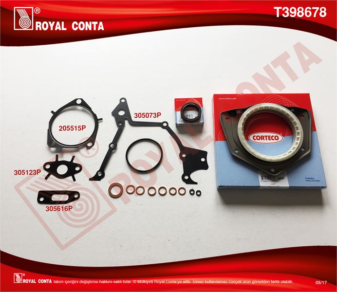FIAT ALT TAKIM CONTA ORJINAL YATAKLI KRANK KECESI DOBLO PUNTO STRADA 1,9 JTD MULTIJET