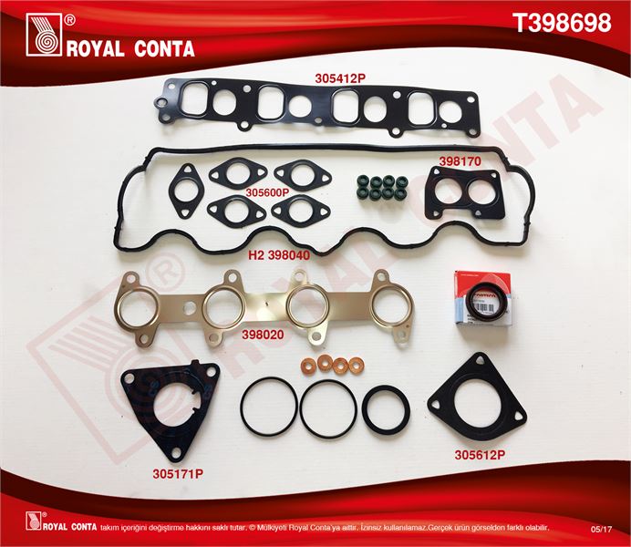 FIAT UST TAKIM CONTASI RAINZ KECELI VE SUBAP LASTIKLI DOBLO PUNTO STRADA BRAVA BRAVO 1,9JTD