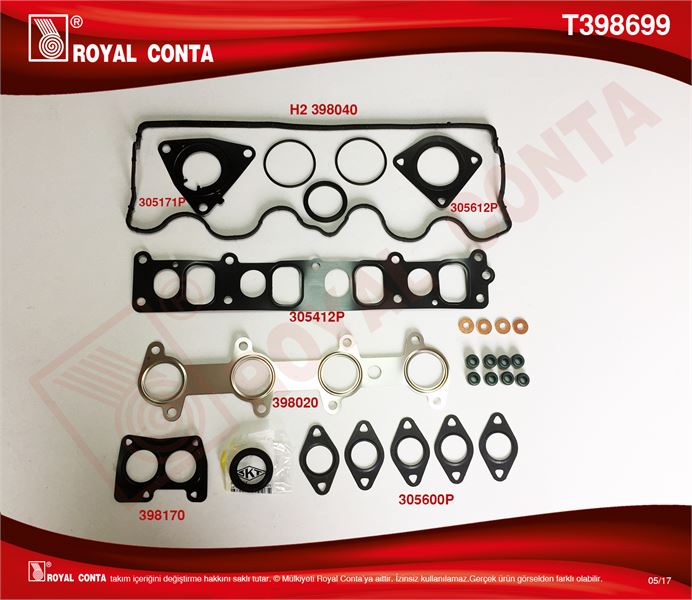 FIAT UST TAKIM CONTASI SKT KECELI SILINDIR KAPAKSIZ BRAVA BRAVO DOBLO PUNTO STRADA 1,9JTD