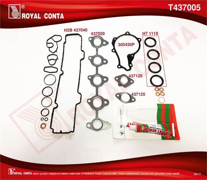 FORD MOTOR TAKIM CONTASI (SKC KECE S.LASTIGI YOK) FORD: FIESTA FUSION 1.4TDCI F6JA F6JB MOTOR