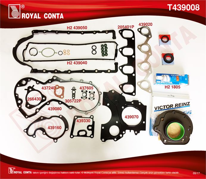 FORD MOTOR TAKIM CONTASI (ALT / UST FULL) SKT KECELI+SIVI CONTALI S,K,C HARIC CONNECT 1,8TDCI 02>13 FOCUS