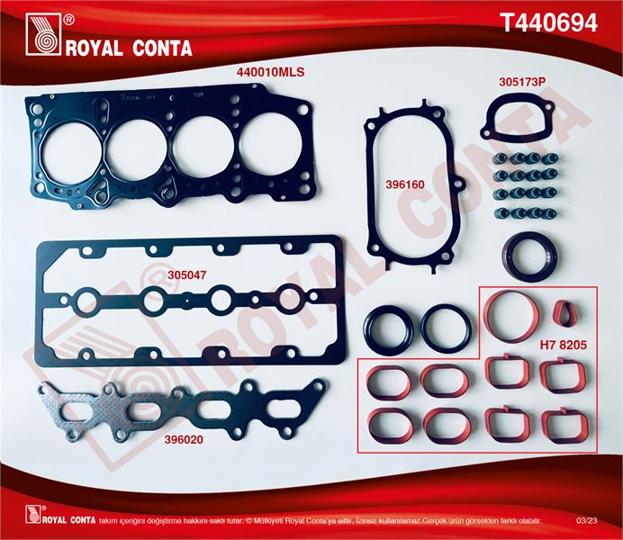 FIAT UST TK. CONTA (SKT KECELI VE LASTIKLI) FIAT GRANDE PUNTO PALIO LINEA 1.4 16V (199A6.000 MOTOR)