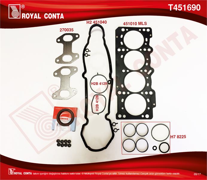 FIAT UST TAKIM CONTASI REINZ KECELI VE SUBAP LASTIKLI PUNTO PALIO ALBEA LINEA EGEA 1,4 8V 77PS