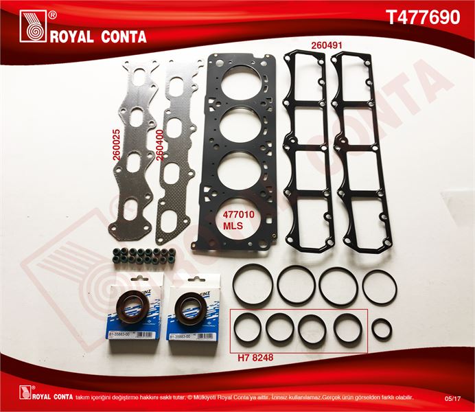 FIAT UST TAKIM CONTASI REINZ KECELI VE SUBAP LASTIKLI DOBLO MAREA PALIO STILO 1,6 16V