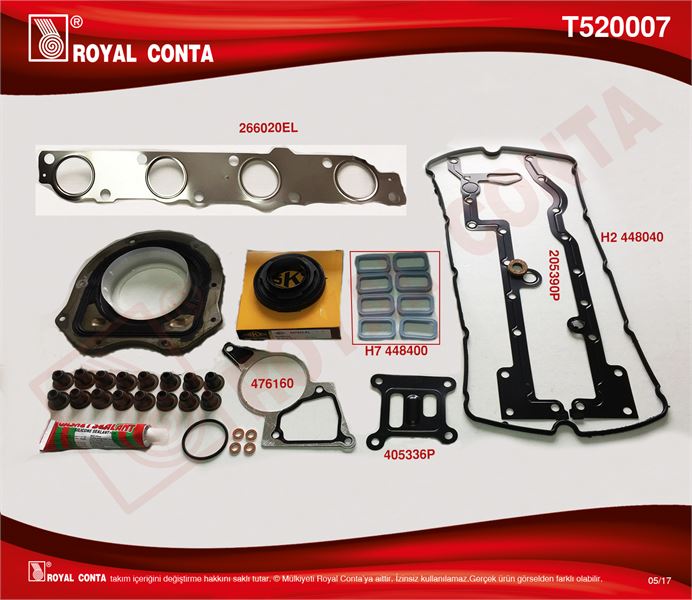 FORD MOTOR TAKIM CONTASI SKT KECELI SUBAP LASTIKLI SKCSIZ (FORD: TRANSIT 2.2 V347 EURO 5)
