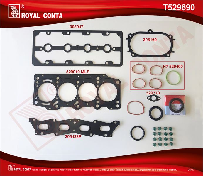 FIAT UST TAKIM CONTA DOBLO EGEA SEDAN HB SW 1,4 500L 1,4 13> 500×1,4LPG 17> BRAVO II GR.PUNTO LINEA T-JET