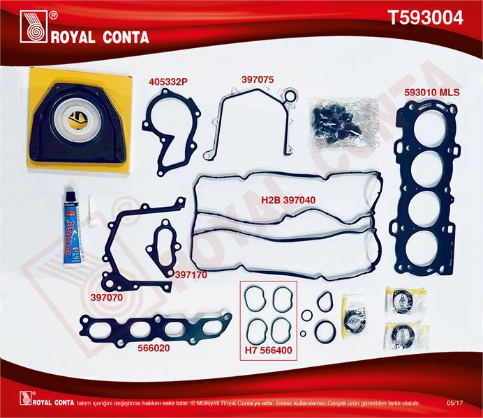 FORD MOTOR TAKIM CONTA (SKT KECELI+SUBAP LASTIKLI) S,K,C DAHIL FOCUS II 03>07 FOCUS II C MAX 04>07 1,6 ZE