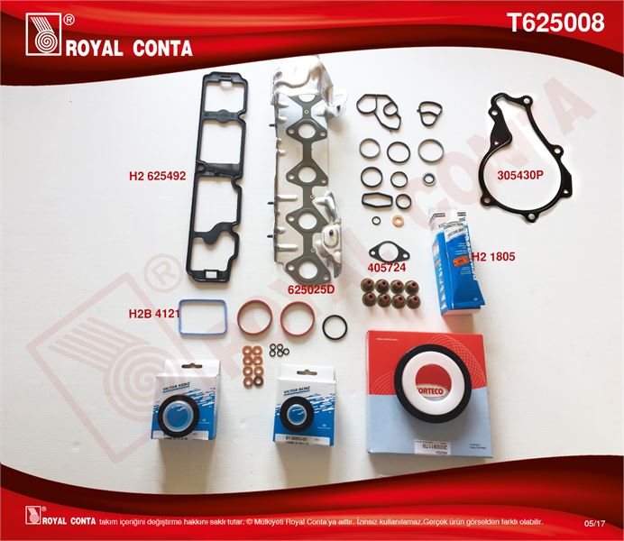 FORD MOTOR TAKIM CONTASI REINZ KECELI S.LASTIKLI SKCSIZ (FORD: FIESTA VI VII 1.5TDCI 17 FOCUS III 1.5TD