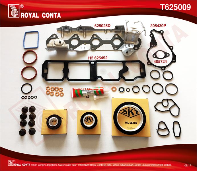 FORD MOTOR TAKIM CONTASI SKT KECELI S.LASTIKLI SKCSIZ (FORD: FIESTA VI VII 1.5TDCI 17 FOCUS III 1.5TDCI