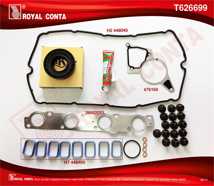FIAT UST TAKIM CONTA S.K.C HARIC (SKT KECELI SUBAP LASTIKLI) BOXER III JUMPER III 06> 22DT PUMA (2.2HDI 1