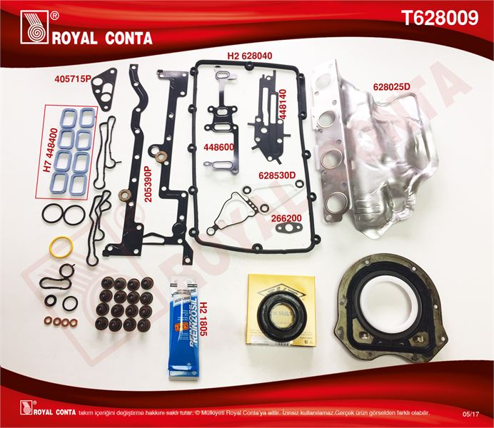 FORD MOTOR TAKIM CONTA TRANSIT 2,2 TDCI EURO 5 ONDEN CEKER (SKT KECELI+SUP LASTIKLI SKC YOK