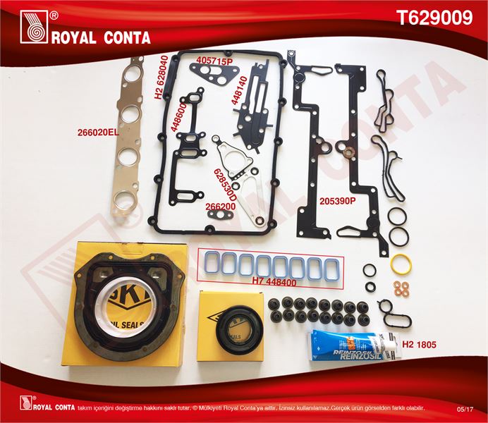 FORD MOTOR TAKIM CONTA (SKT KECELI+S,K,C HARIC) TRANSIT V347 11>14 V363 14 /> RANGER 12 /> 2,2TDCI 155PS