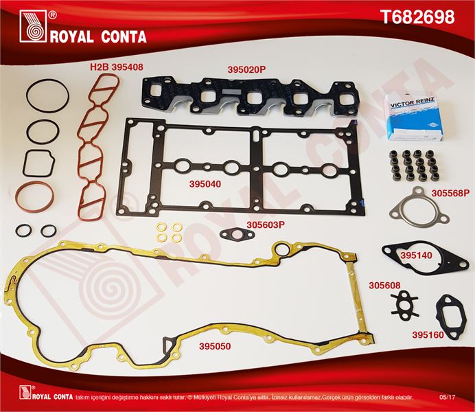 FIAT ÜST TAKIM CONTA (S.K.C’siz) ASTRA H 04>14 CORSA D 07>14 Z13DTH / GRANDE PUNTO – PUNTO EVO – DOBLO II
