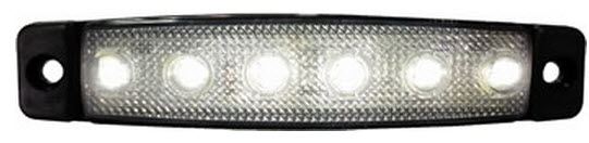 UNIVERSAL TRUCK BASAMAK AYDINLATMA LAMBASI 24V 6 LEDLI SARI INCE DIZAYN (SIDE MARKER) ( PARMAK LAMBA )