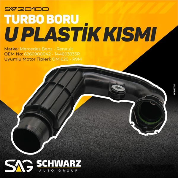 MERCEDES TURBO BORUSU SADECE PLASTIK KISMI OM626 W205 C SERISI 14>18 MEGANE IV 16> KADJAR 16> R9M