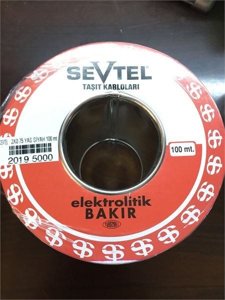UNIVERSAL HOPARLOR KABLOSU YASSI BITISIK 2X0,75 SIYAH