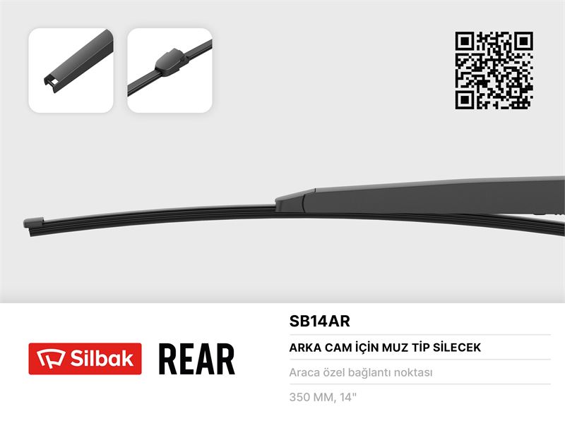 FORD SILECEK SUPURGESI 355mm (MUZ TIP) ARKA ROOMSTER / PRATIK 06>GOLF IV 03>POLO 02>