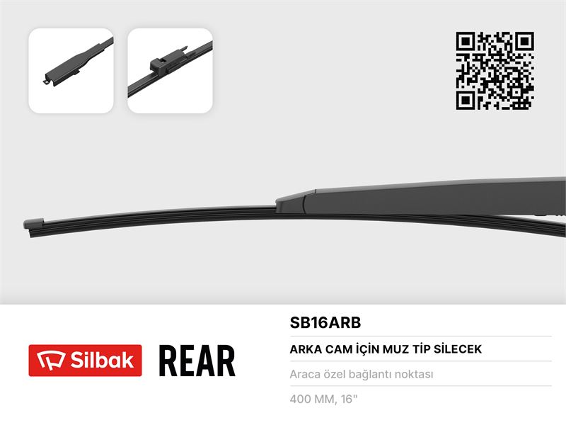 FIAT SILECEK SUPURGESI 405mm (MUZ TIP) ARKA DOBLO II TEK KAPI 02 / 10> SPRINTER CRAFTER 04 / 06>