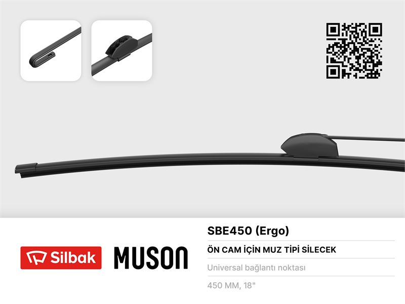 UNIVERSAL SILECEK SUPURGESI MUZ TIPI 480mm UNIVERSAL KANCALI