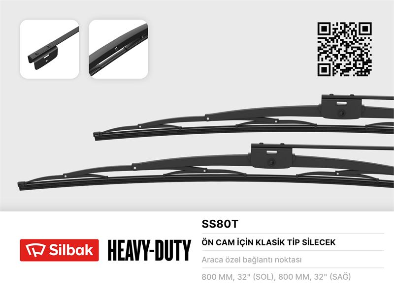 UNIVERSAL TRUCK SILECEK SUPURGESI 800mm OTOBUS VIDALI TIP