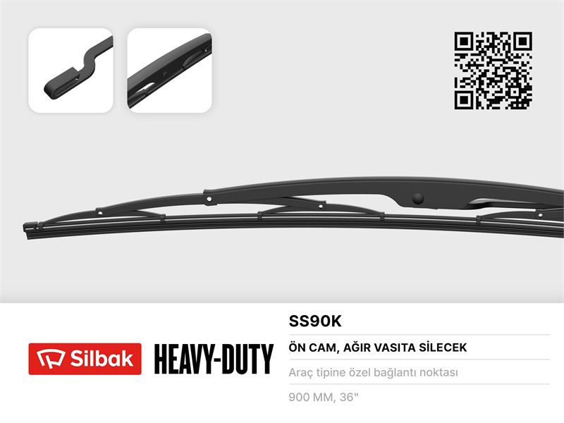 UNIVERSAL TRUCK SILECEK SUPURGESI 900mm OTOBUS KANCALI TIP
