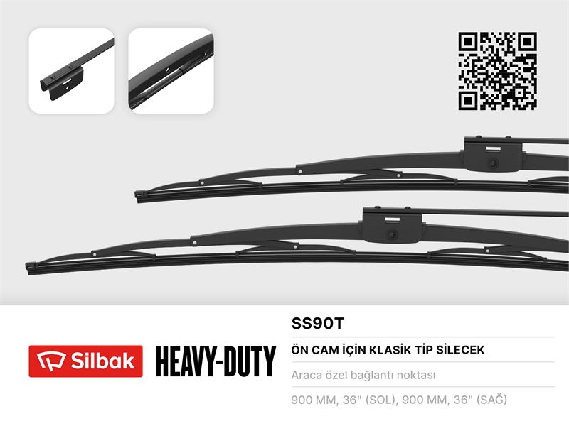UNIVERSAL TRUCK SILECEK SUPURGESI 900mm OTOBUS VIDALI TIP