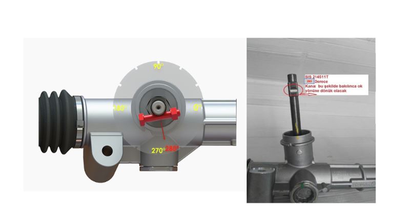 FIAT DIREKSIYON KUTUSU (ROT BASLI) EPS FIAT EGEA (15-) PINYON KONUM 10°