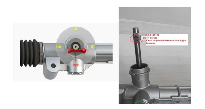 FIAT DIREKSIYON KUTUSU (ROT BASLI) EPS FIAT EGEA (15-) PINYON KONUM 0°
