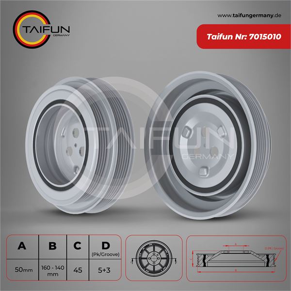 FIAT KRANK KASNAGI BOXER III JUMPER III 22DT PUMA 06> DUCATO III 2,3JTD TRANSIT V347 06> 2,2TDCI (K135)