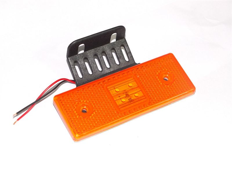 UNIVERSAL TRUCK KASA LAMBASI SIDE MARKER 4 LEDLI LAMBA 24V SARI ALTI DUZ (4LU PAKET)