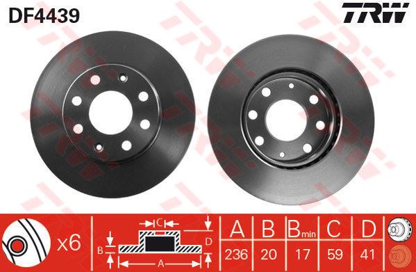 CHEVROLET ON FREN DISKI AVEO T250 T255 05> KALOS 02> MATIZ 05> SPARK 10> HAVALI 236mm
