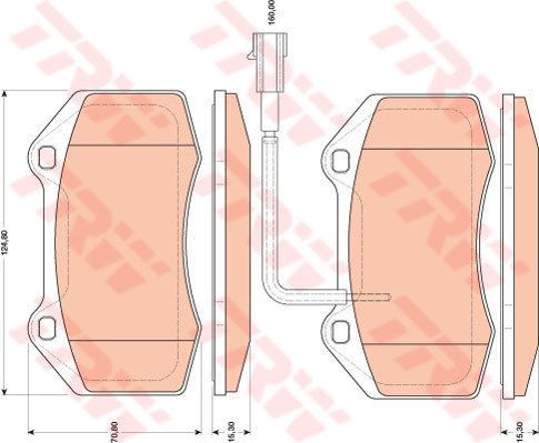 FIAT ON FREN BALATASI FISLI GRANDE PUNTO 199 1.4 ABARTH 12 / 07> 155PS.114KW