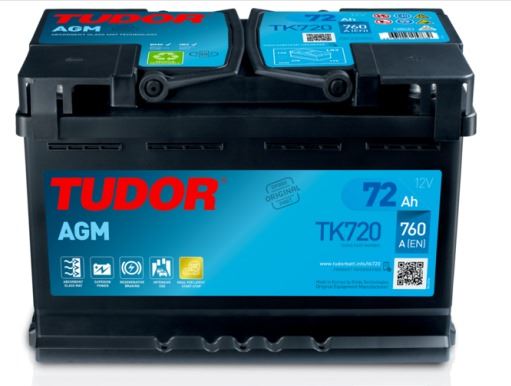 AKU AKU 12V 72 AH 760A START STOP AGM L03 (278X175X190)